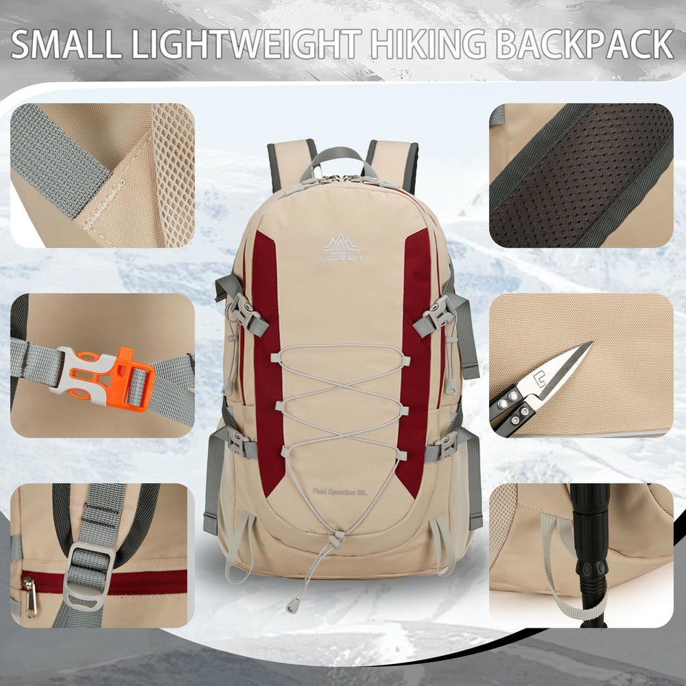 W WINTMING lightweight nylon fabric provides durable, versatile daypack carry.
