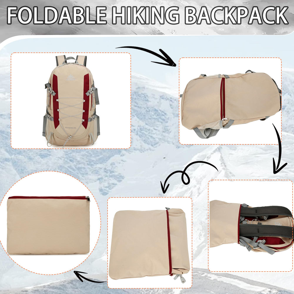 W WINTMING trekking pole holders keep gear secure.