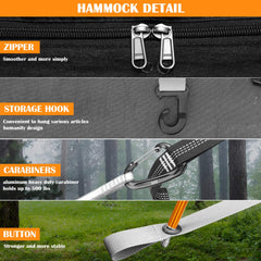 WWINTMING patent camping hammock rainfly cover keeps you dry during rain.