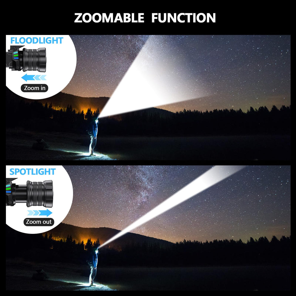 WWOAA headlamp waterproof design withstands rain during outdoor adventures.