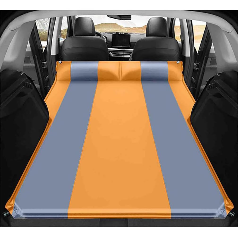 WYMZF car inflatable mattress on Jeep Grand Cherokee L backseat for comfortable travel sleep.