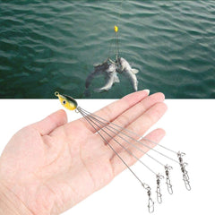 Wytino snap swivel fishing rig enables quick lure changes.
