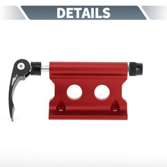 X AUTOHAUX aluminum alloy fork mount in red highlights anti-corrosion durability.