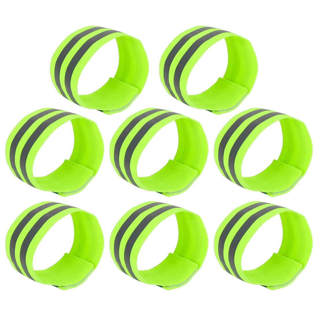 X AUTOHAUX green reflective arm band front view showing high visibility.