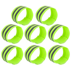X AUTOHAUX green reflective arm band front view showing high visibility.