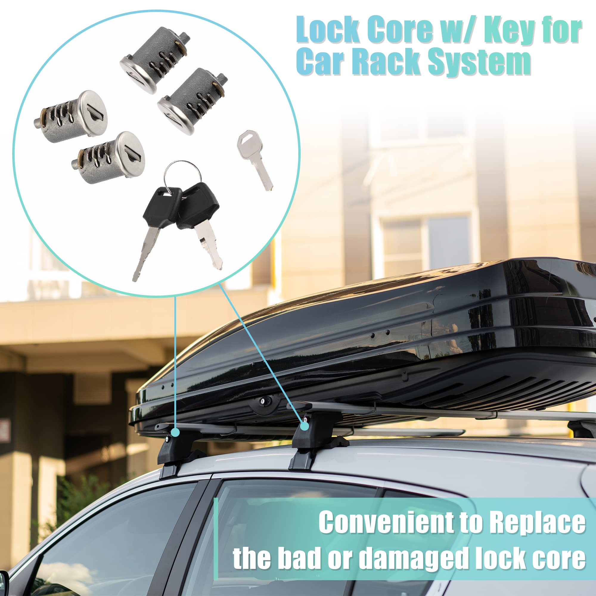 X AUTOHAUX metal lock core with rain and mud cover protects the keyhole