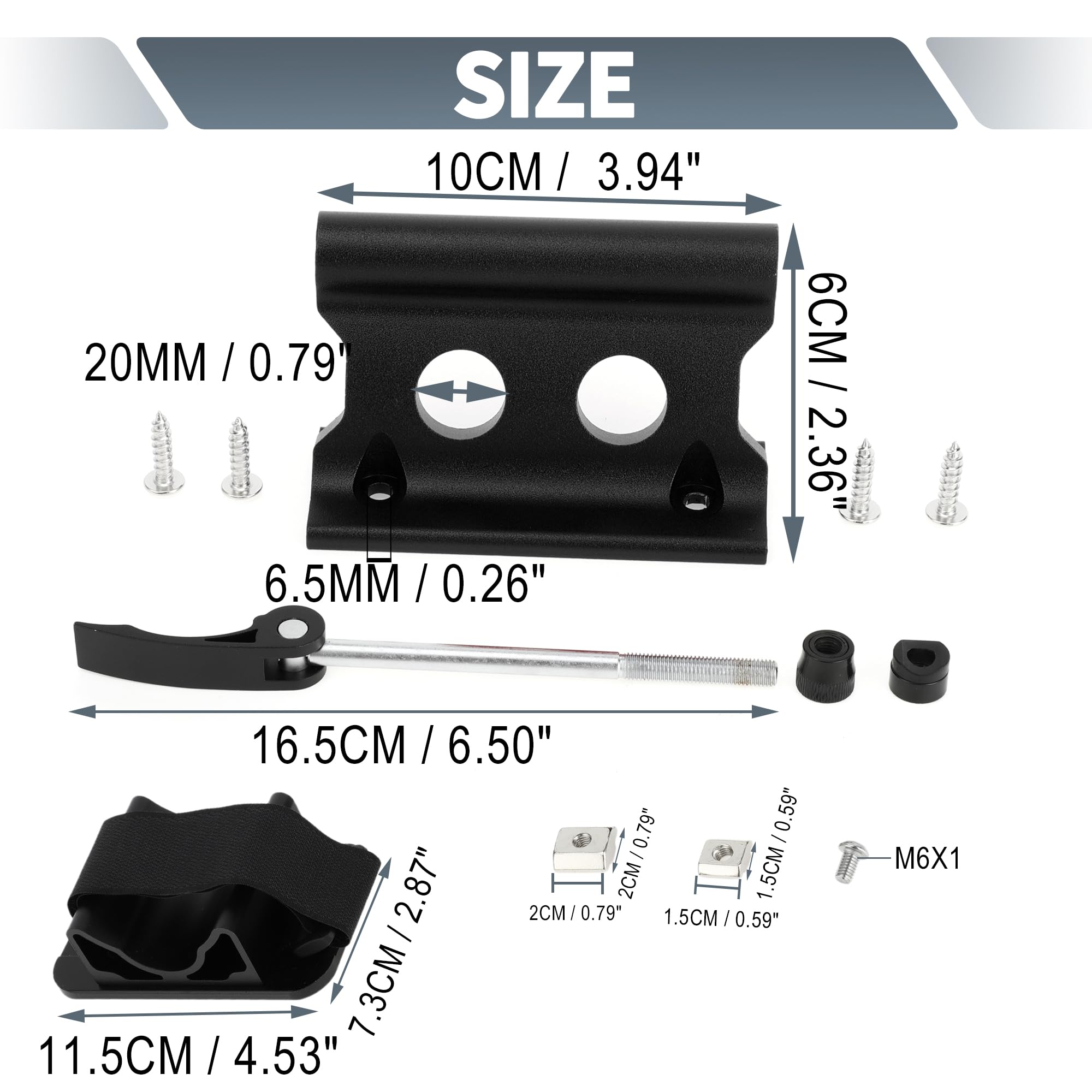 X AUTOHAUX universal quick-release bike fork mount corrosion-resistant design for long-term use.