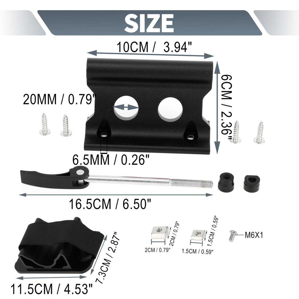 X AUTOHAUX universal quick-release bike fork mount corrosion-resistant design for long-term use.