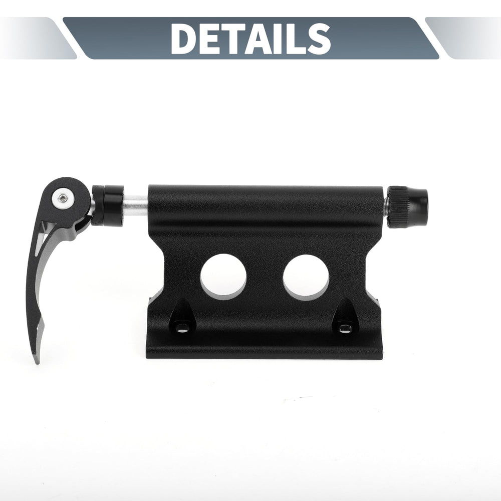 X AUTOHAUX universal quick-release bike fork mount during installation, effortless tool-free setup.