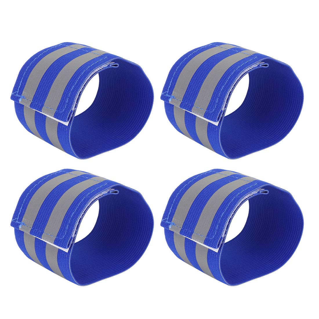 X AUTOHAUX reflective blue wristband enhances night cycling visibility