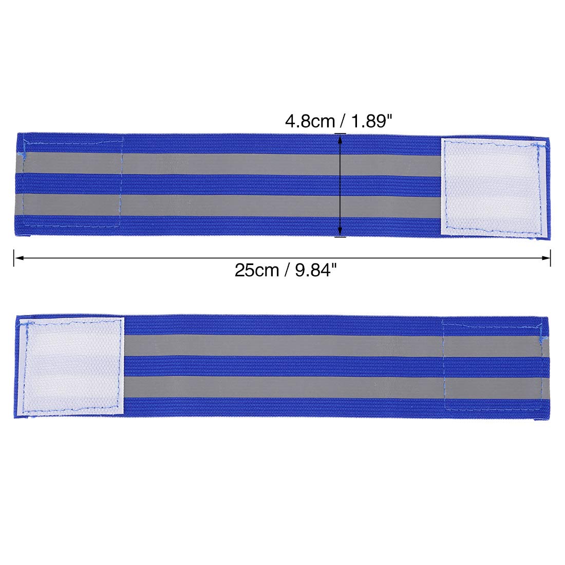 X AUTOHAUX elastic blue wristband provides secure fit