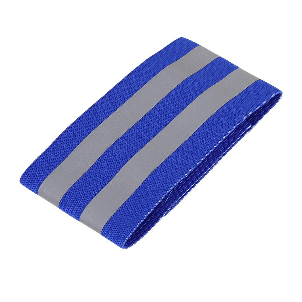 X AUTOHAUX blue reflective wristband is easy to wear during workouts