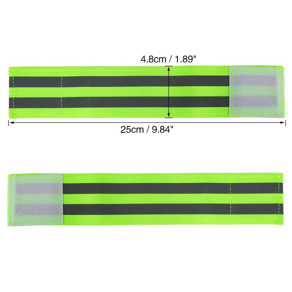 X AUTOHAUX green wristbands for night-time visibility during outdoor activities.