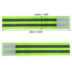 X AUTOHAUX green wristbands for night-time visibility during outdoor activities.