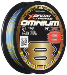 X Braid Omnium X8 Upgrade hanger pack no. 1 with bright line colors for quick visibility.