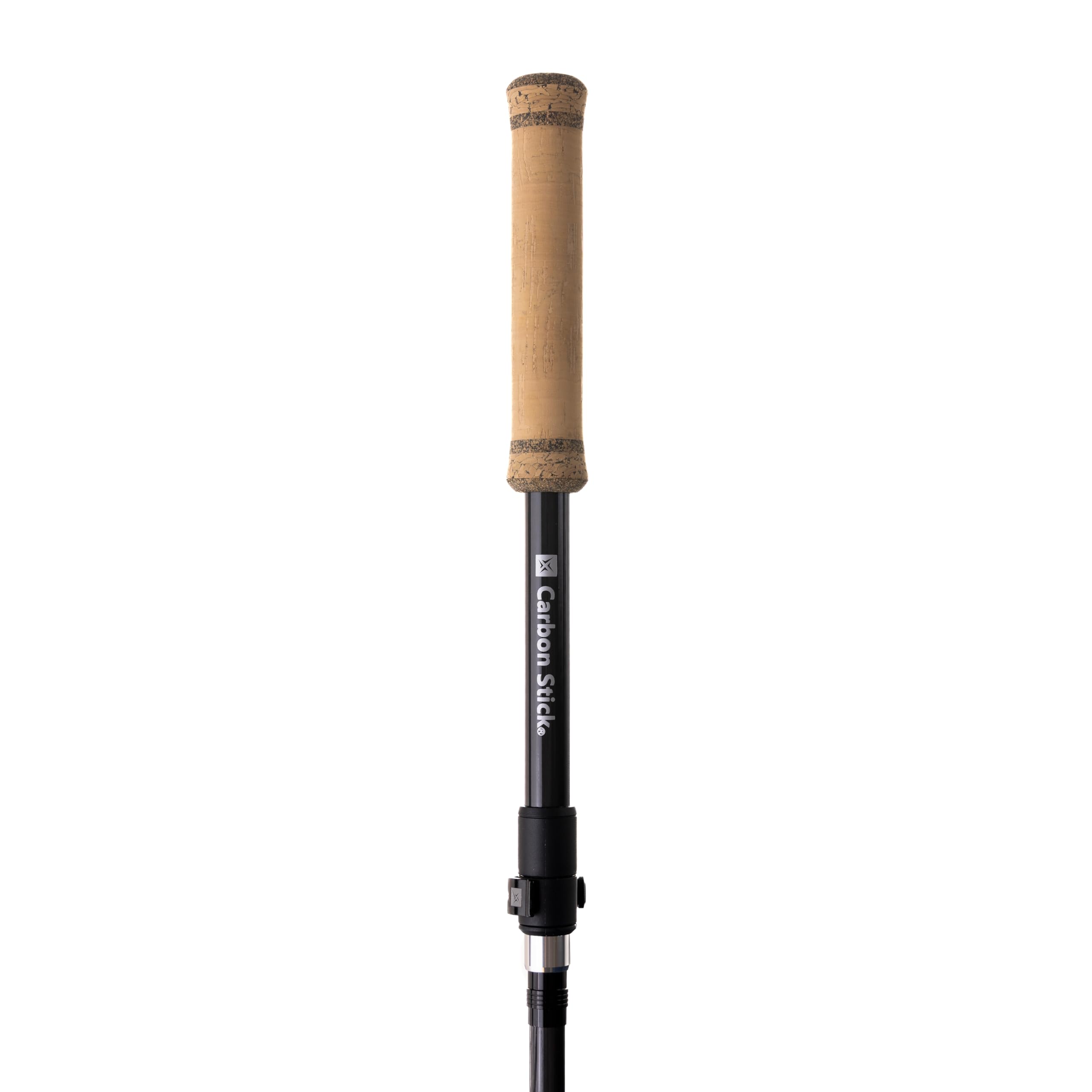 X Carbon Stick Wading Staff displaying the 3-piece Z-fold design
