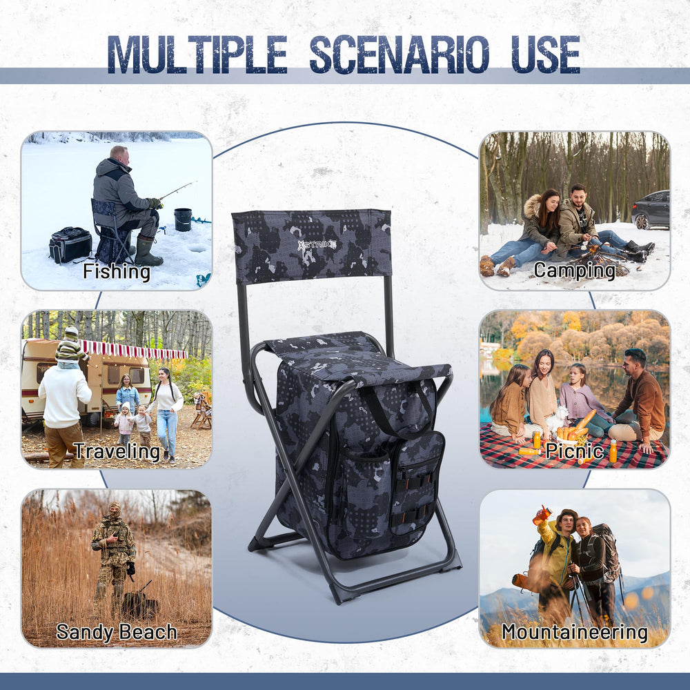X Strike dual carrying options, backpack straps or handheld carry.
