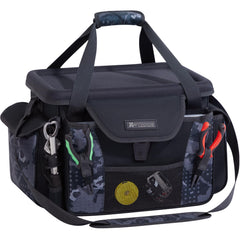 X-Strike fishing tackle bag with EVA top workbench
