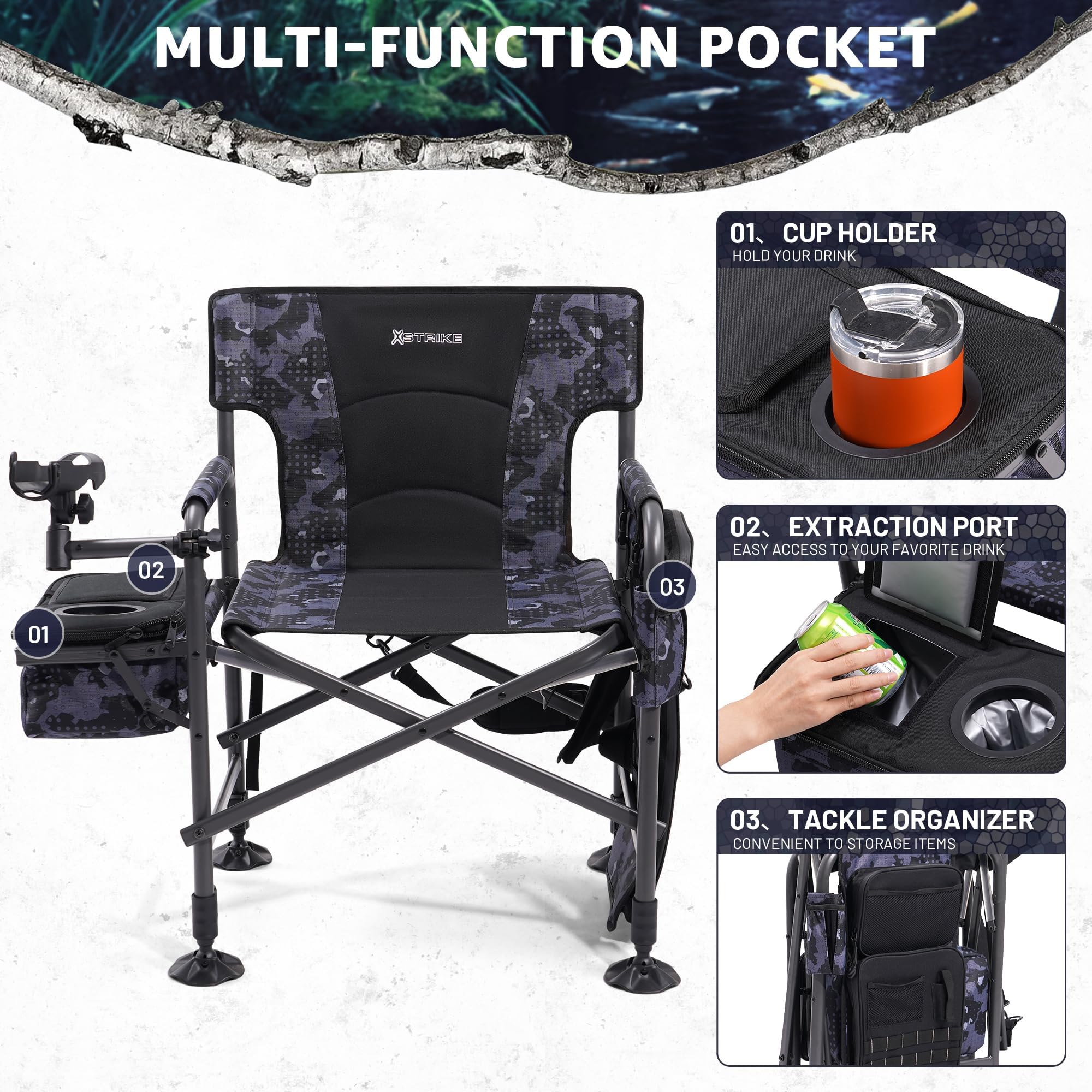 X Strike insulated cooler bag preserves drinks up to 12 hours.