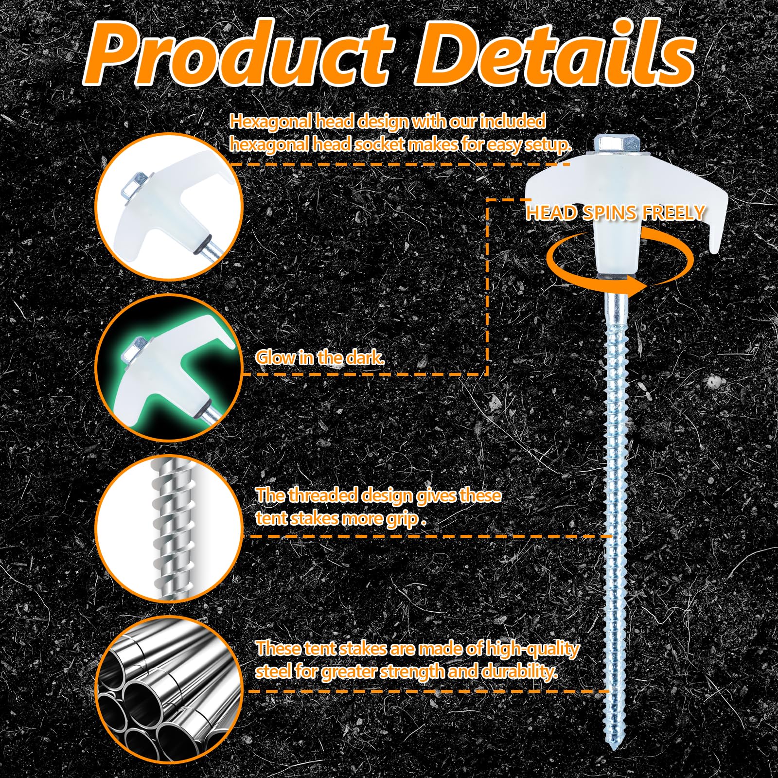 x-vesolje easy-install stake works in grass, dirt, hard soil, and gravel.