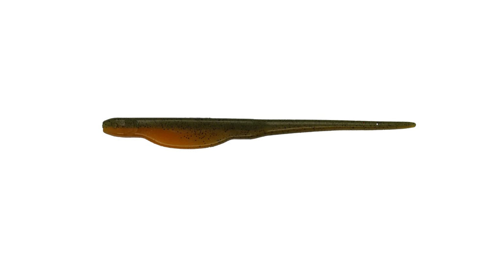 X Zone Whiplash Shad 6-inch Perch lure with lifelike tail action for enticing strikes.