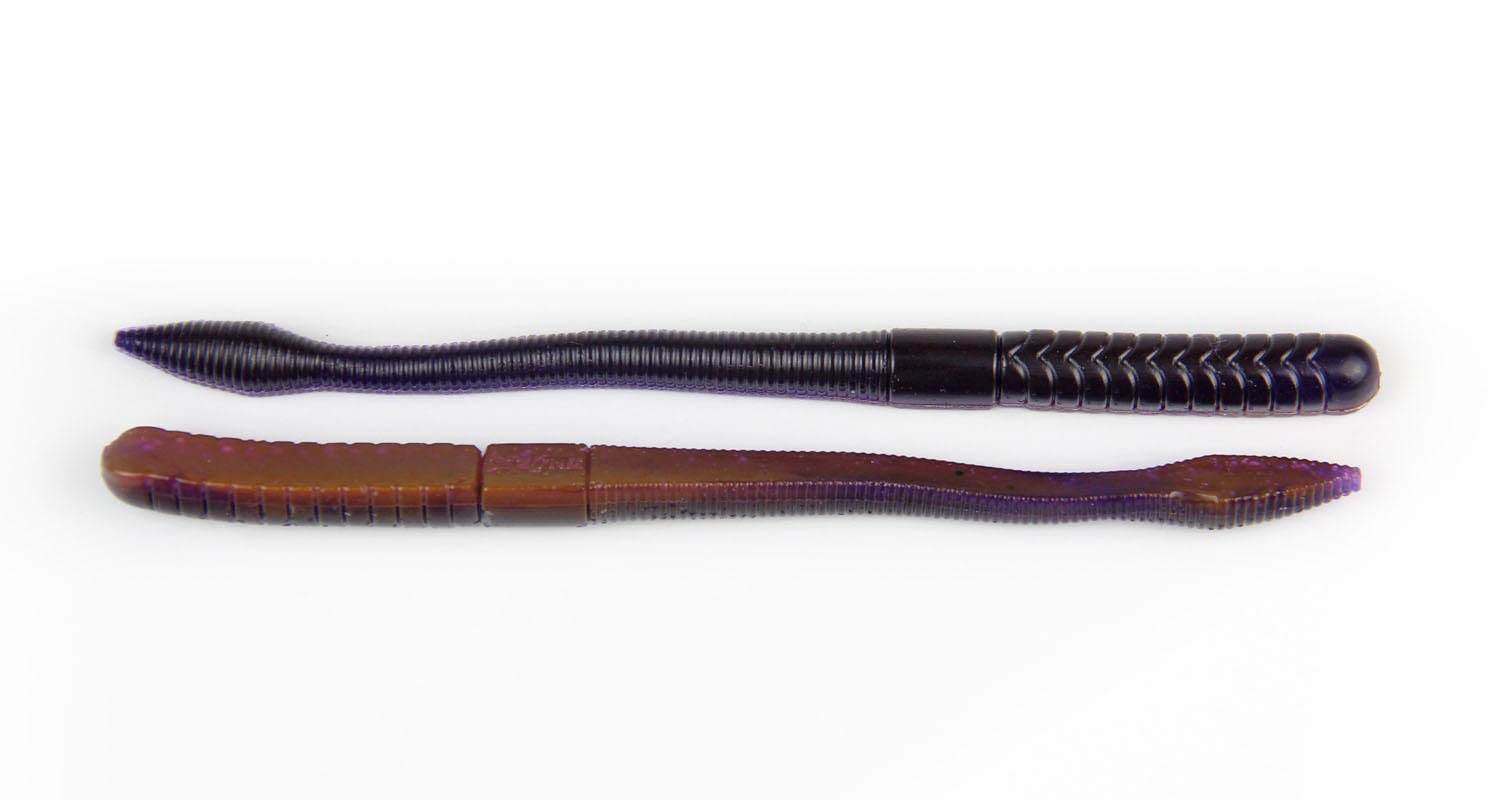 X-Zone Lures Fat Finesse Worm Southern Sip 6in ideal for finesse bass presentations in clear water