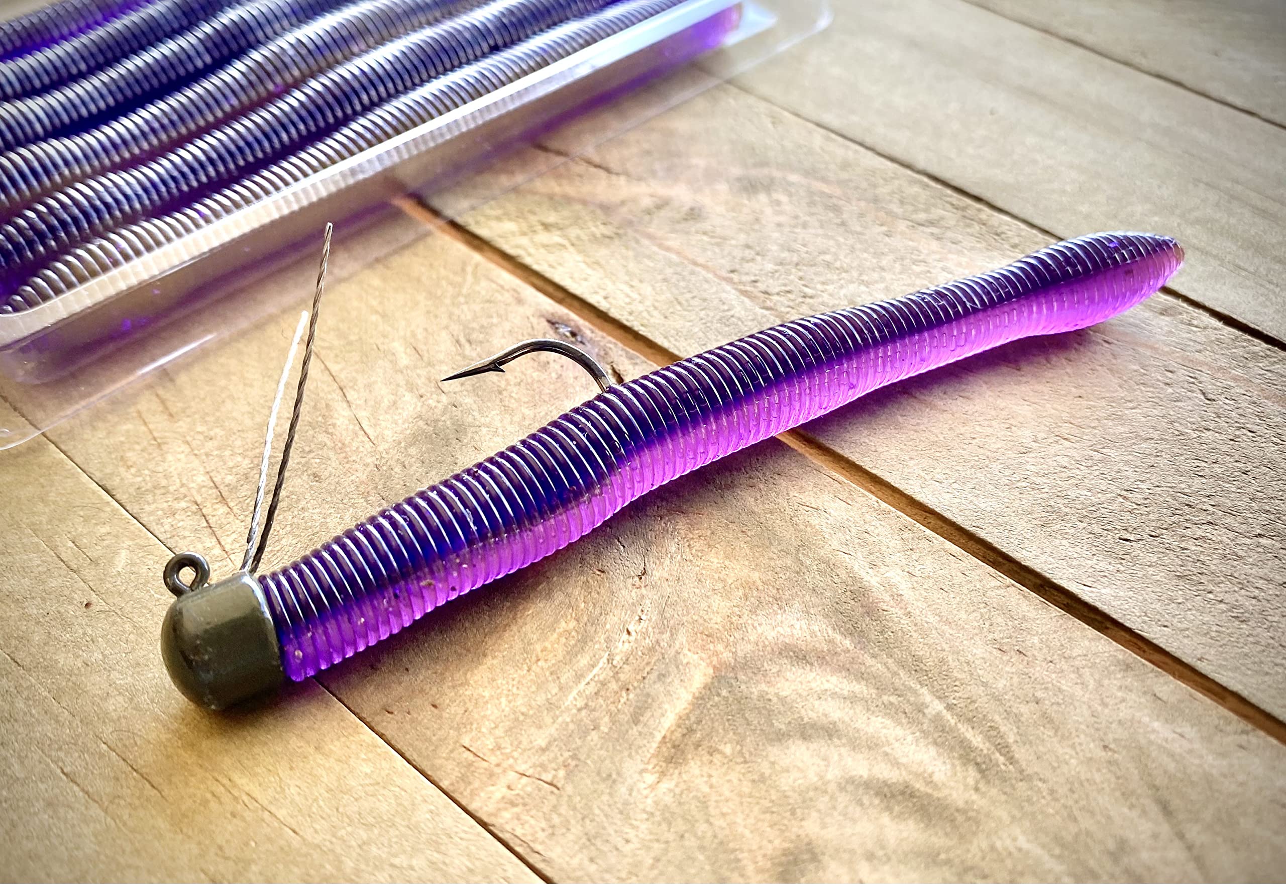 X Zone Lures Neko Ned Zone 4.25 dropshot action tail movement