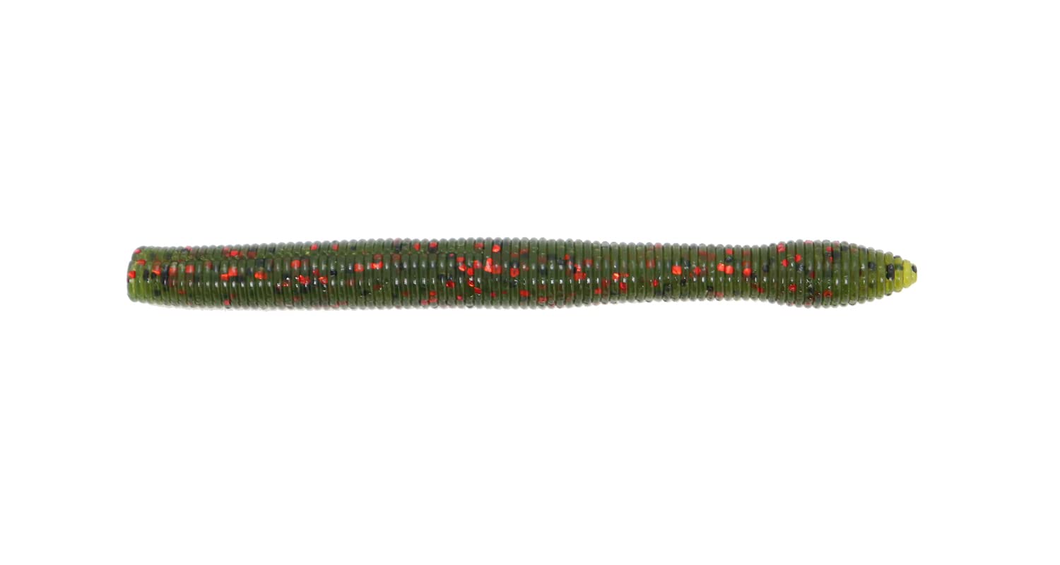 X Zone Lures Neko Ned Zone 4.25 front view shows compact finesse shape for bass