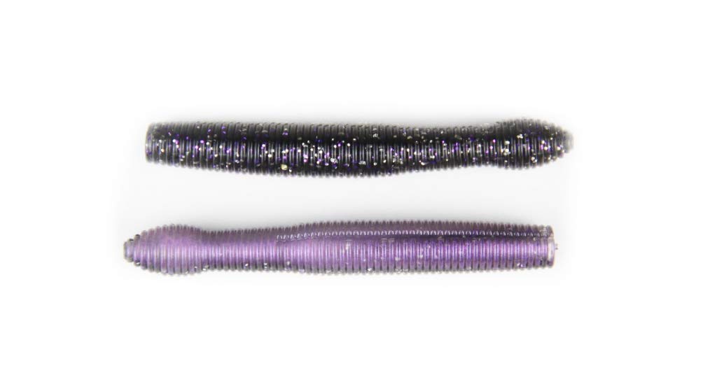 X Zone Ned Zone 3-inch Purple Shiner for precise rigging and enticing tail action