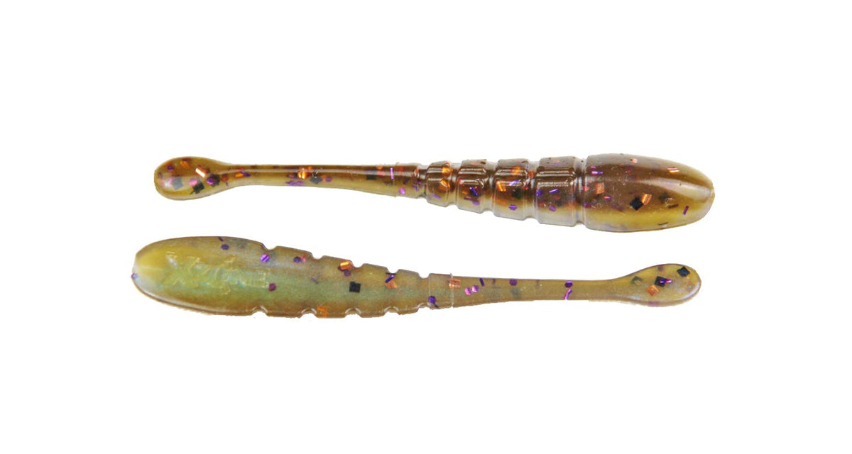 X Zone Pro Series Slammer 4in drop-shot bait for bass with forage-mimic action.