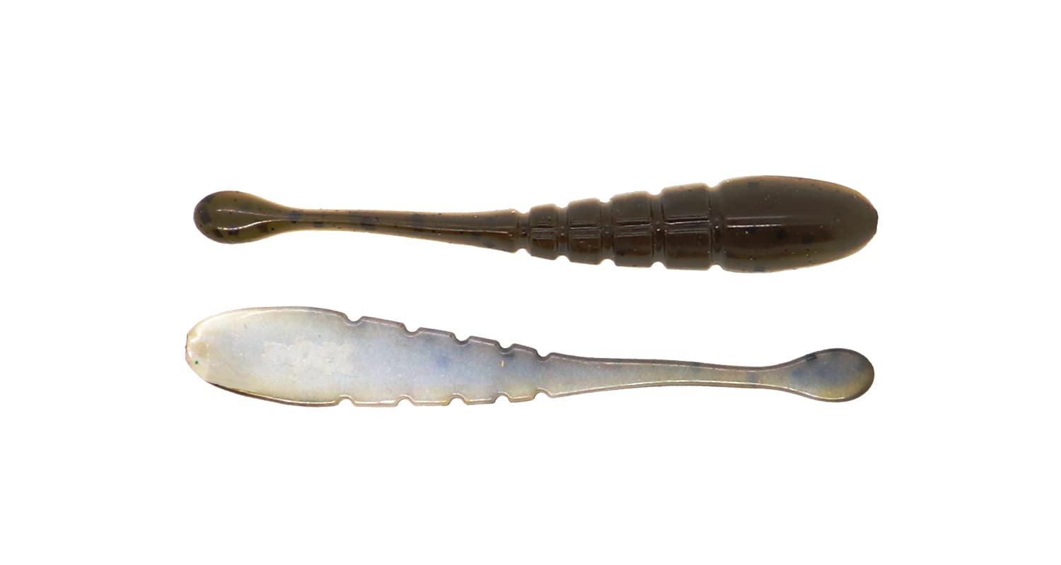 X Zone Slammer Pro Series 4in bait tray keeps shape for consistent drop shot action.
