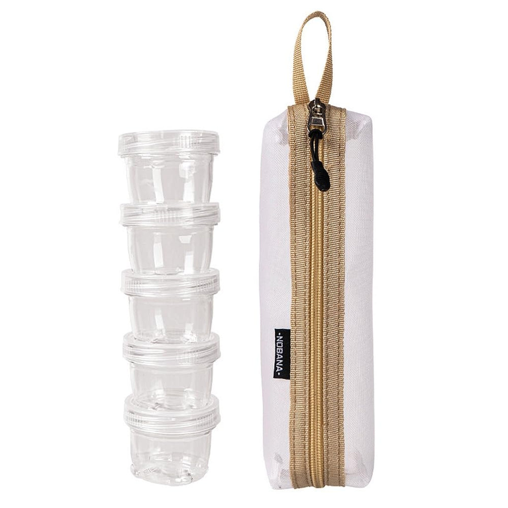 XAGMODSHN travel spice kit bag for camping keeps spices organized.