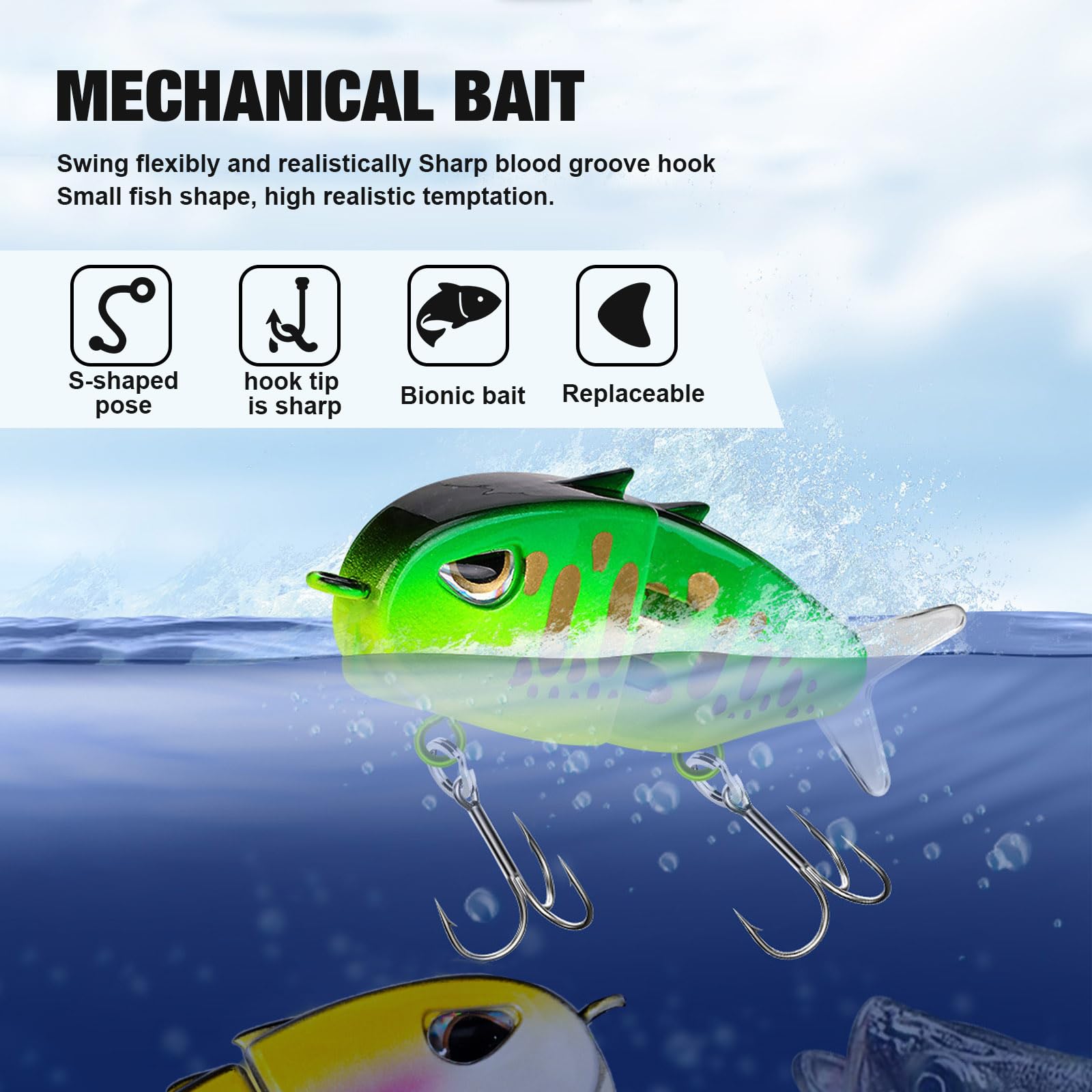 Xanadued Mini Glide Bait – two baits displayed