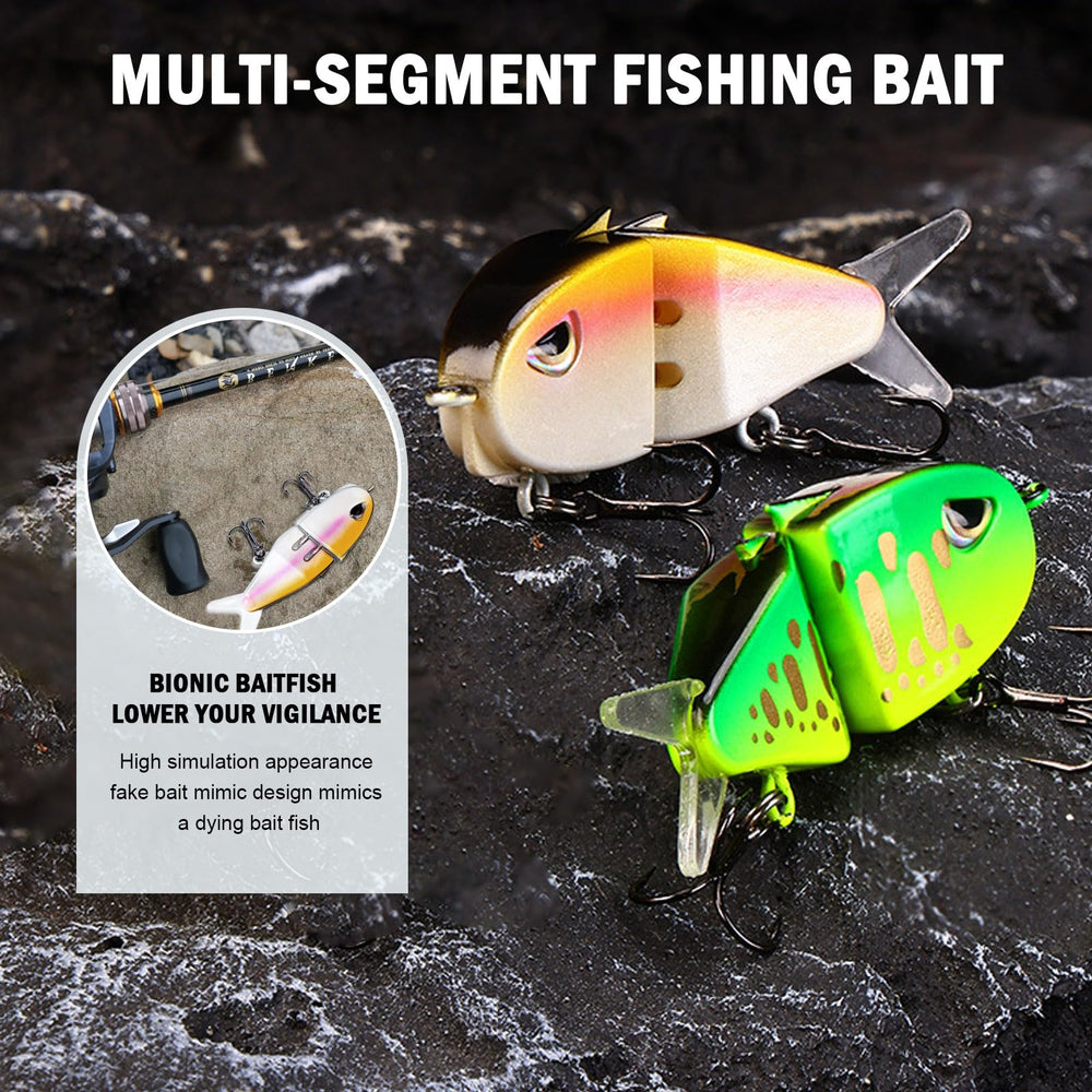 Glide bait in water showing lifelike action