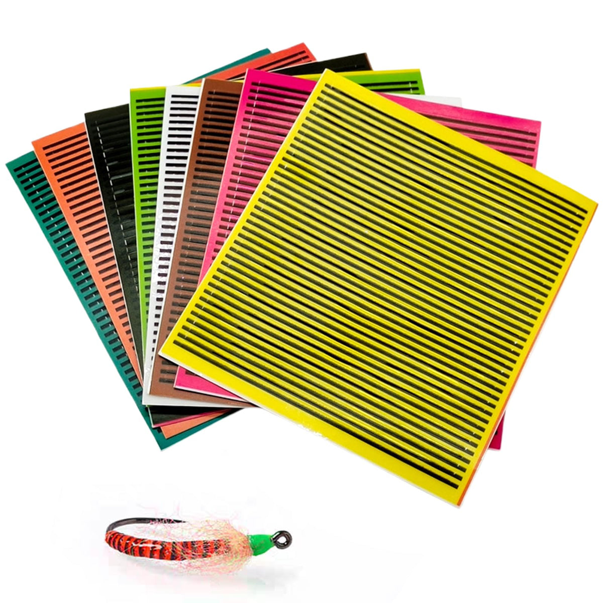 Xanadued synthetic peacock quill sheet for fly tying - image 1