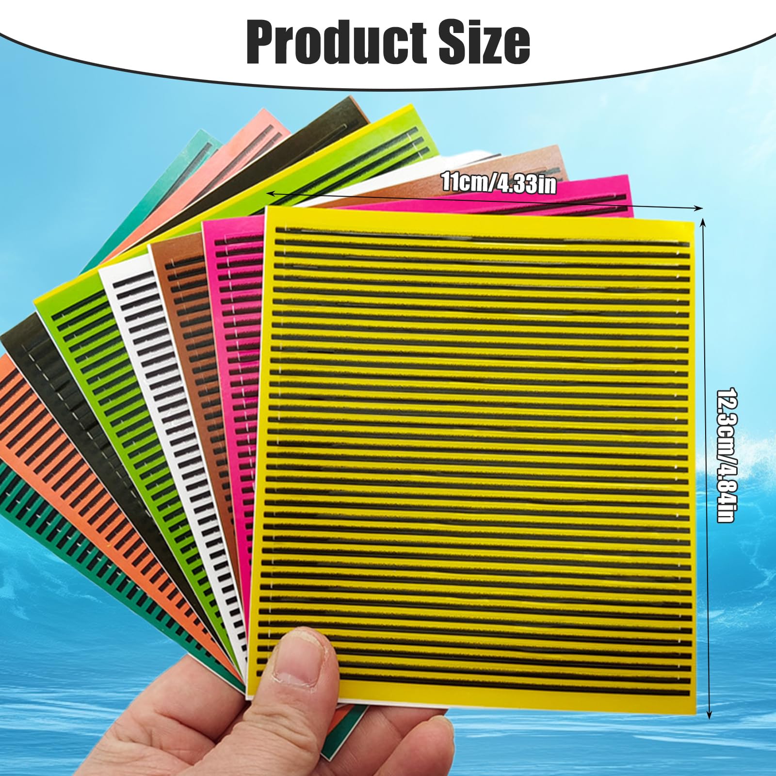 Xanadued synthetic peacock quill sheet for fly tying - image 2