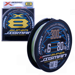 X BRAID Yotsuami Super Jigman X8 color options show vibrant hues for quick visibility.