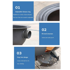 XCHEN iron stove supports multi fuel use including charcoal and wood