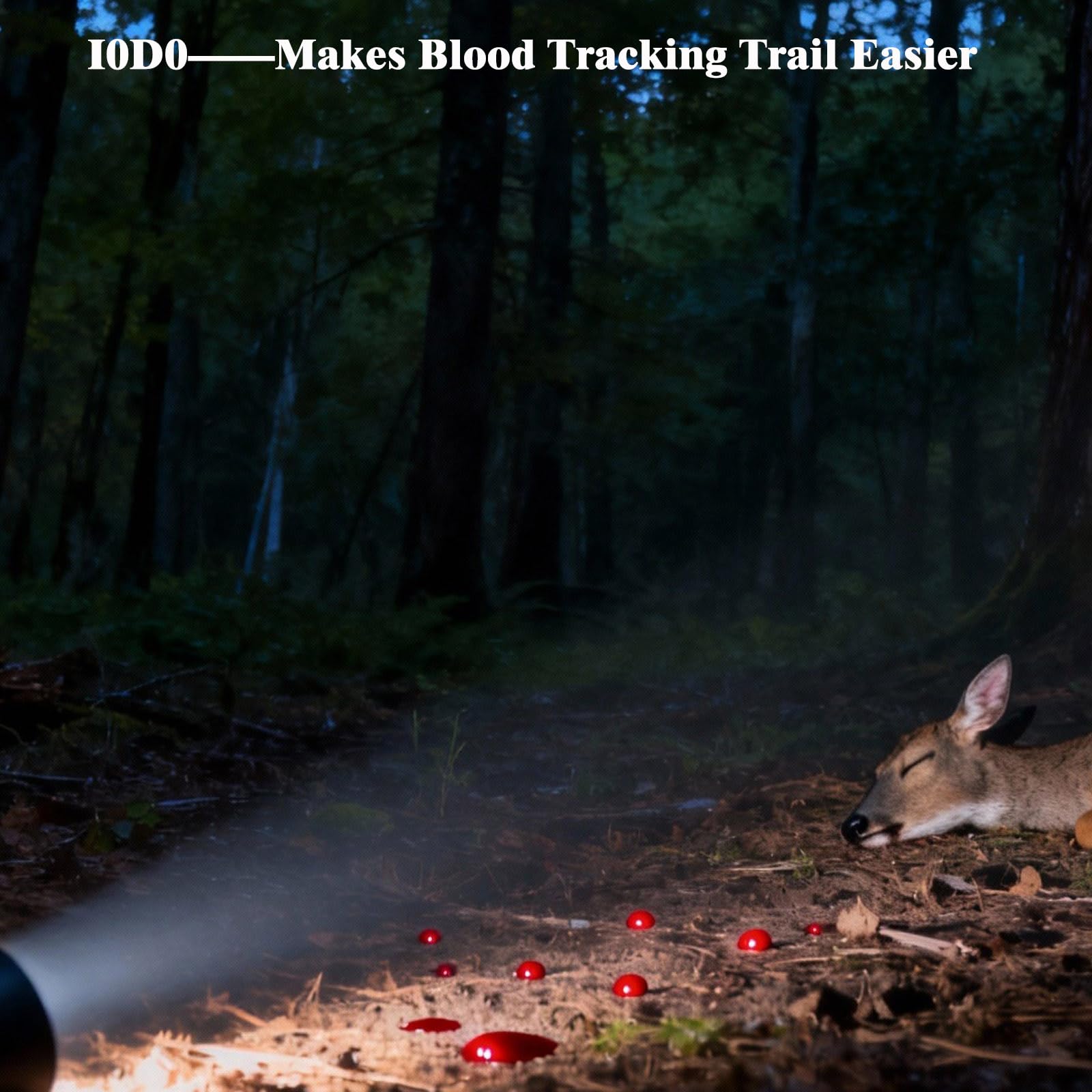 xcvoc Waterproof and durable blood tracking light handles rain and rugged terrain.