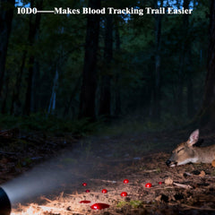 xcvoc Waterproof and durable blood tracking light handles rain and rugged terrain.