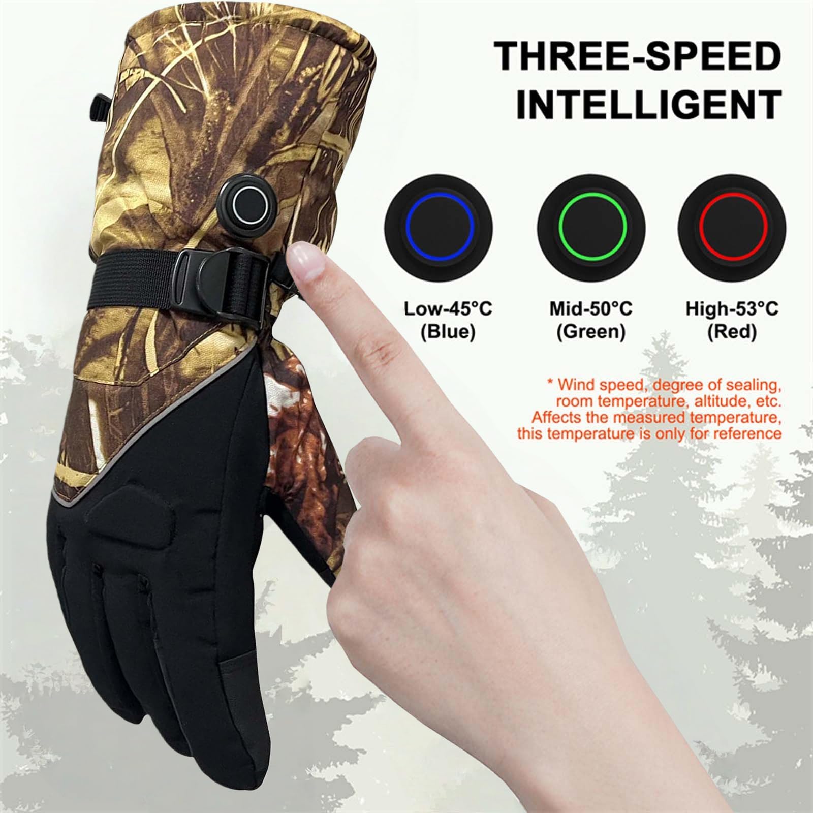 XDFVC heated gloves revealing internal heating element for quick warmth.