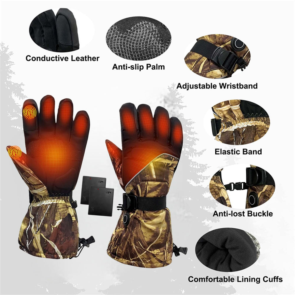 XDFVC heated gloves unisex fit with soft interior.
