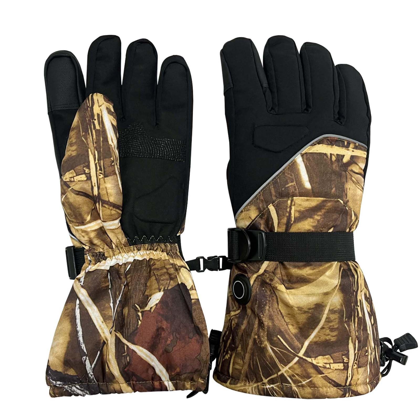 XDFVC heated gloves with waterproof membrane keeping hands dry during rain.