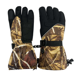 XDFVC heated gloves with waterproof membrane keeping hands dry during rain.