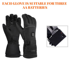 XDFVC heated gloves camo side view ideal for cold weather hikes