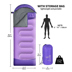 Xelaro sleeping bag waterproof shell image emphasizing protection from rain during camping.