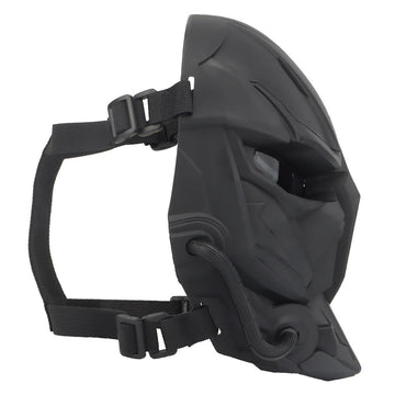 XENIVOU grey tactical mask worn in action scenarios