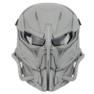 XENIVOU tactical full-face mask nylon close-up showing durable construction for outdoor use