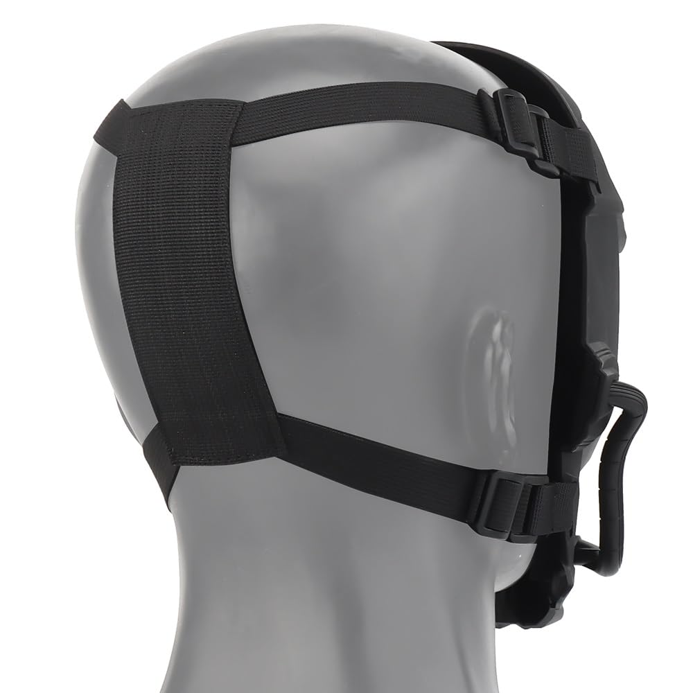 XENIVOU tactical mask full face worn during cycling and wargame scenarios