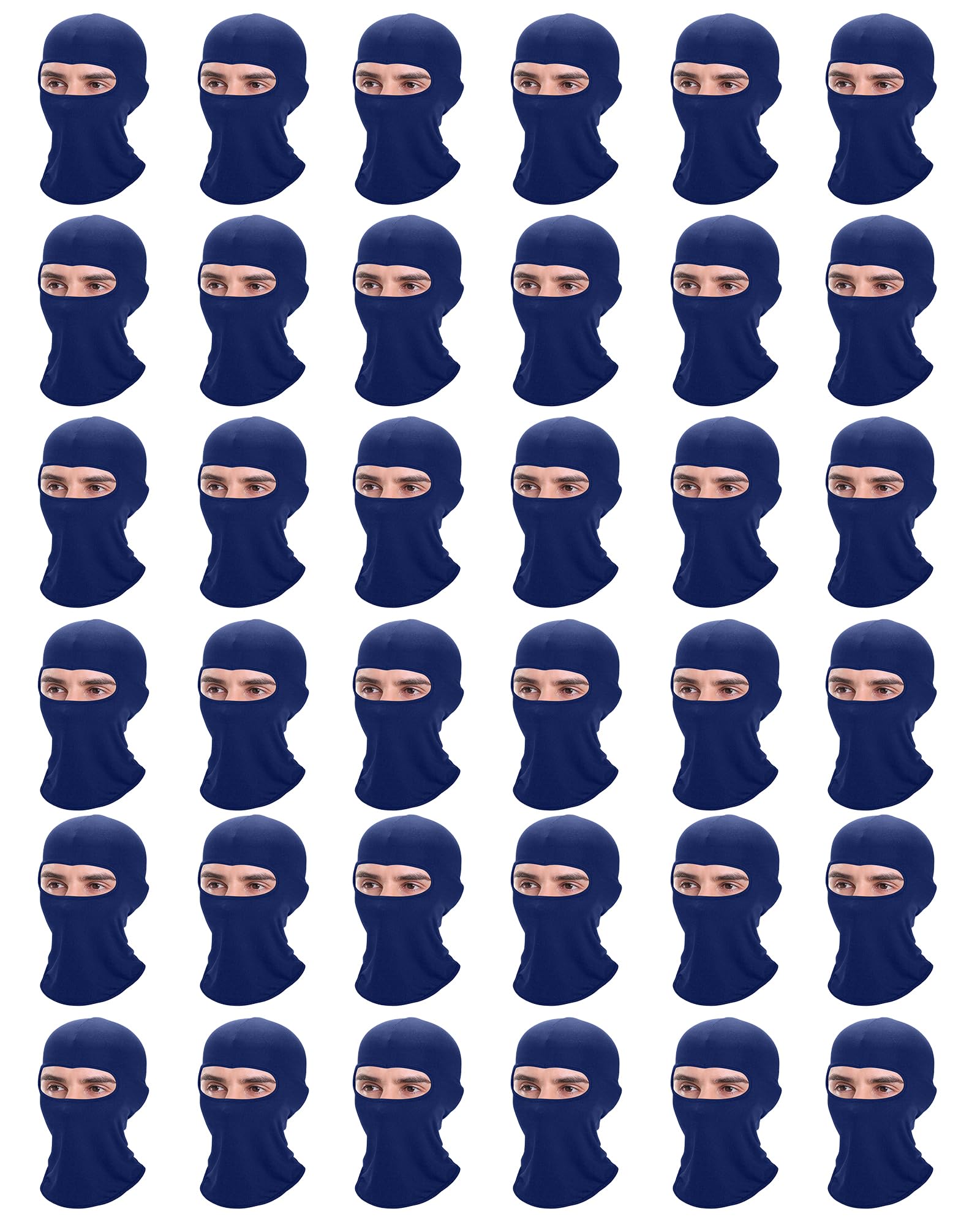 Xeoxarel balaclava navy opened style for versatile outdoor wear with cooling and UV protection